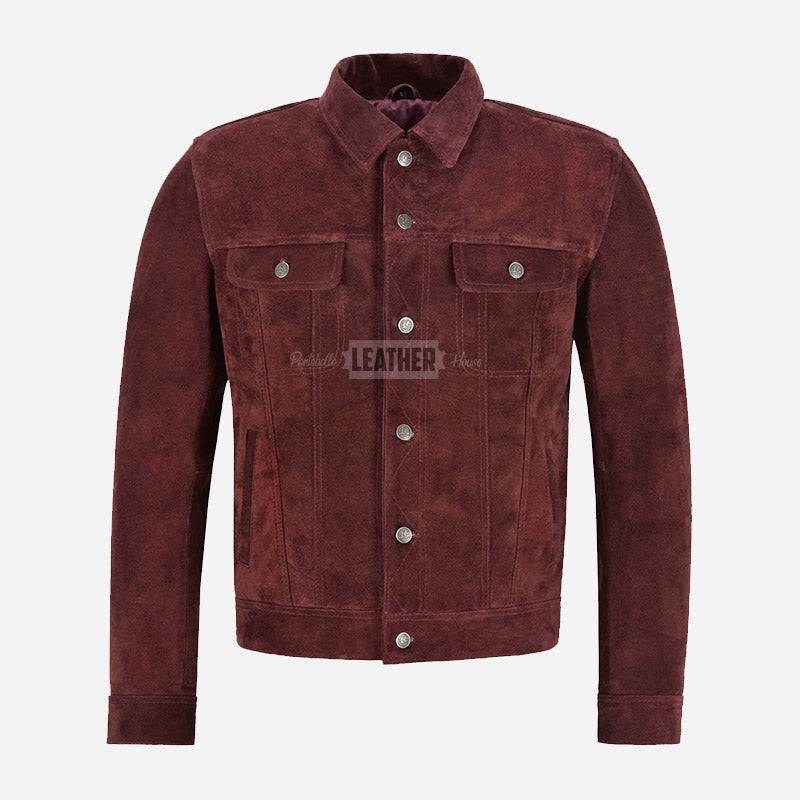 JAXLEY Men's Suede Trucker Jacket