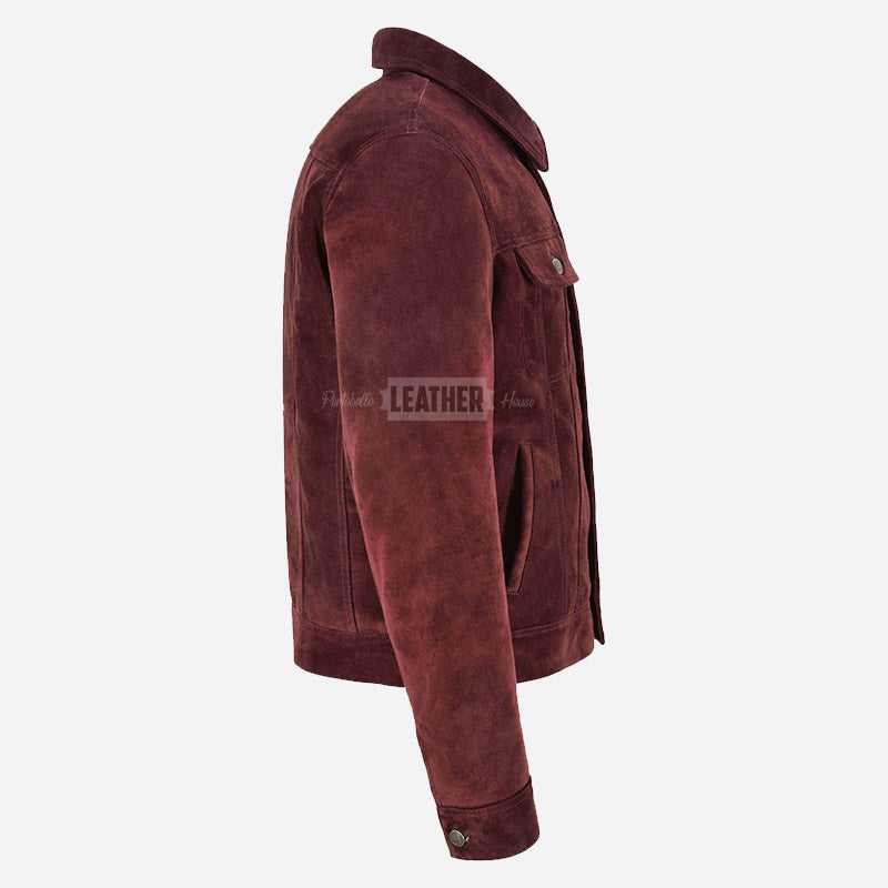 JAXLEY Men's Suede Trucker Jacket