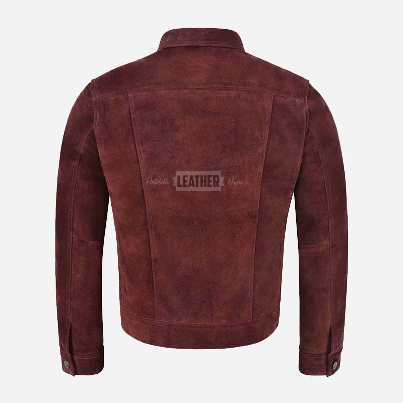 JAXLEY Men's Suede Trucker Jacket