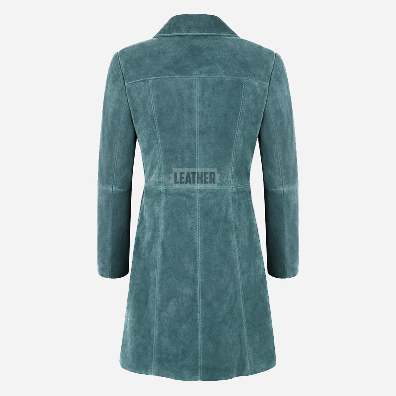 VIONNA Women's 3/4 Length Suede Coat