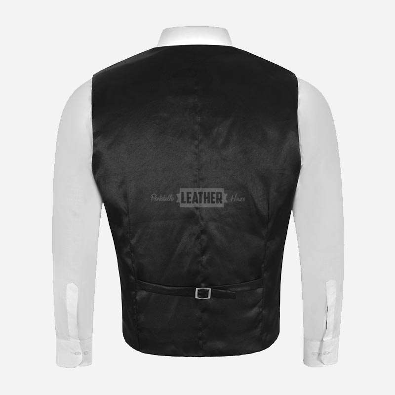 THE EDWARDIAN Leather Waistcoat for Men