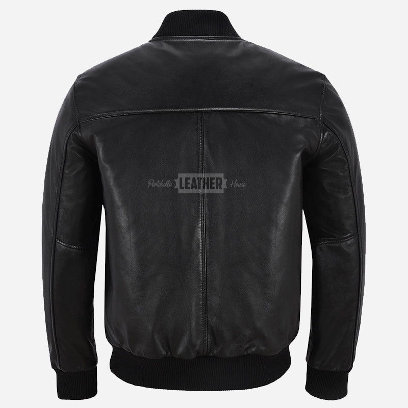 WILTON MA-1 Men's Leather Bomber Jacket