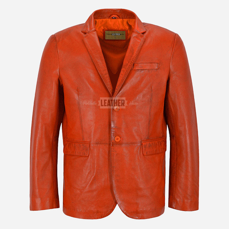 MALRIN Men's Leather Blazers