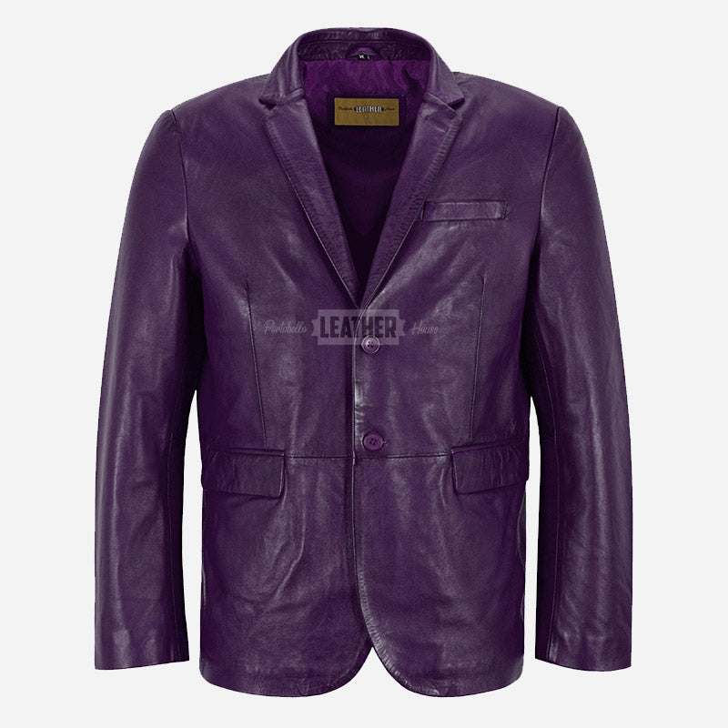 MALRIN Men's Leather Blazers