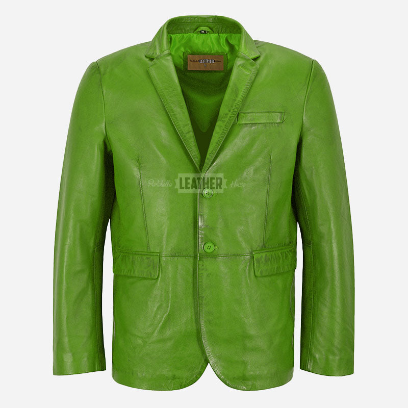 MALRIN Men's Leather Blazers