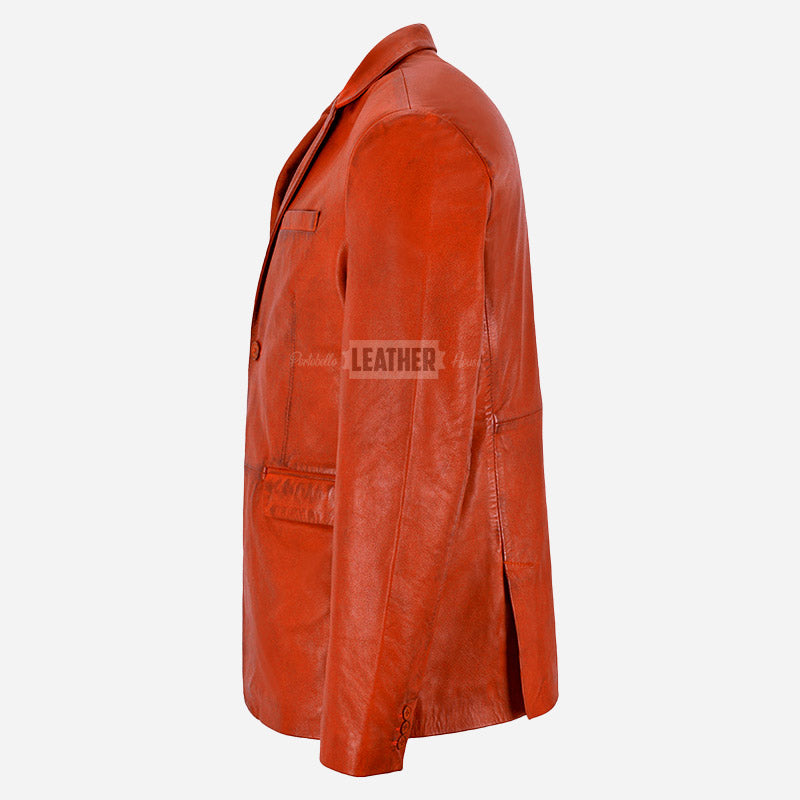 MALRIN Men's Leather Blazers