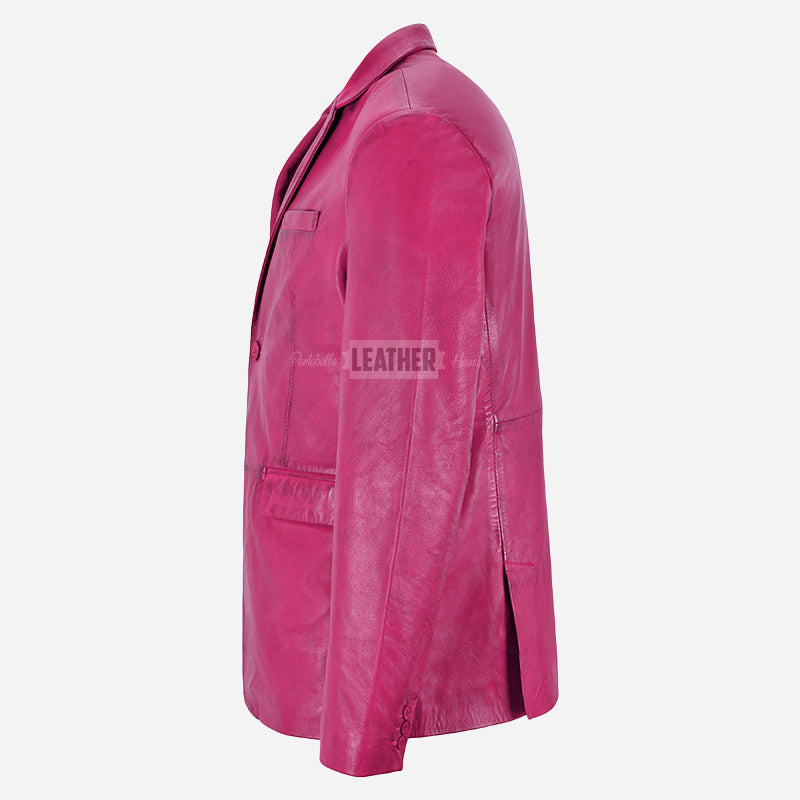 MALRIN Men's Leather Blazers