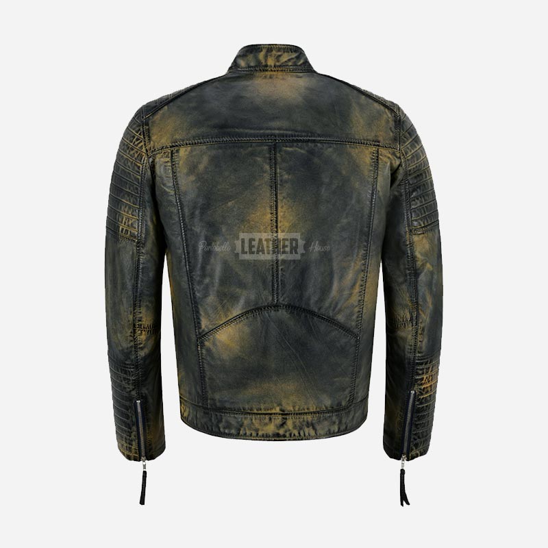 EMBERCLOAK Rustic Waxed Leather Jacket