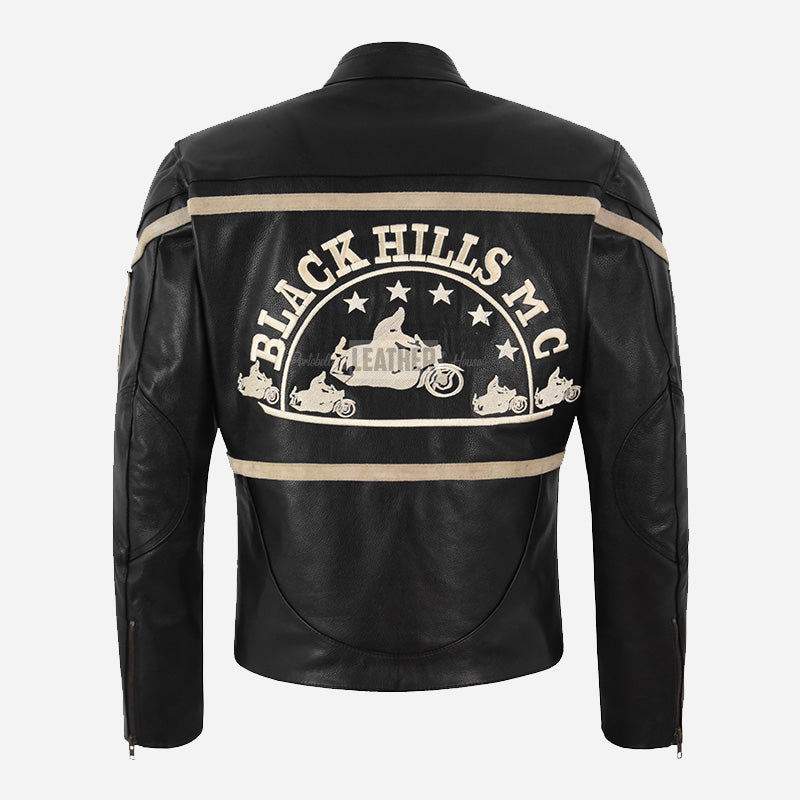 BLACK HILLS Leather Biker Jacket
