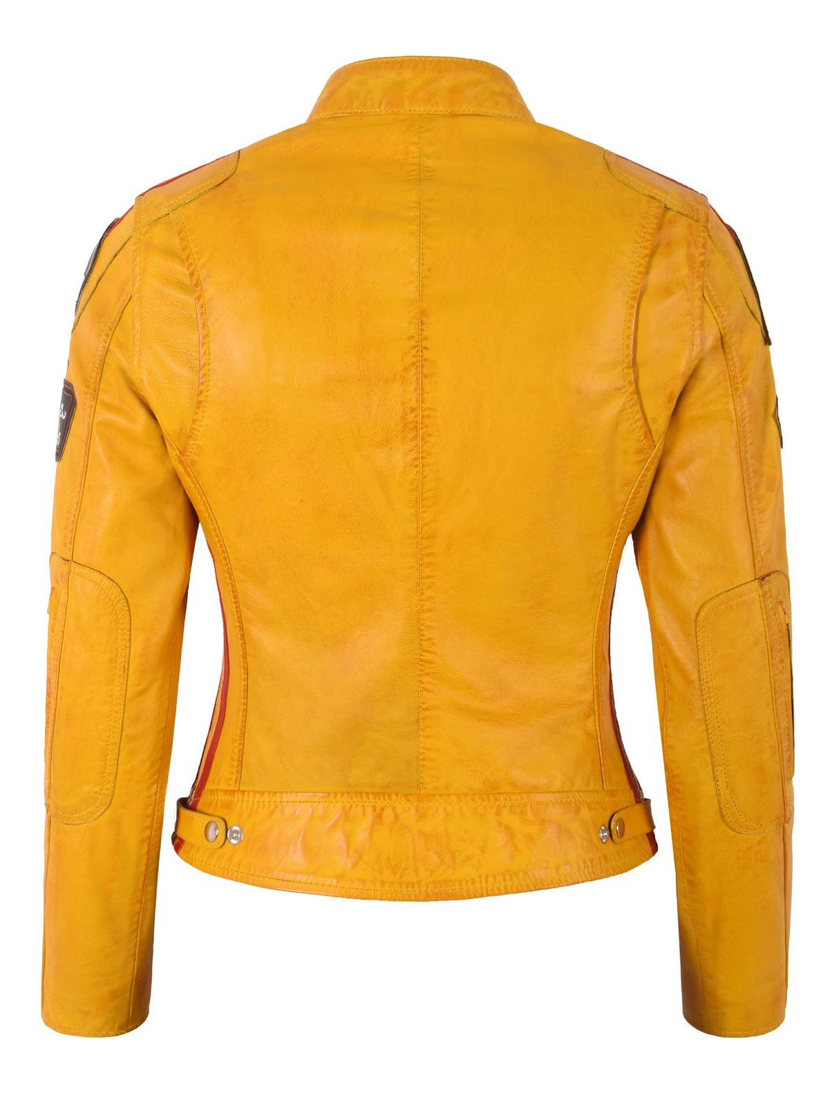SIZMA Women's Leather Biker Jacket
