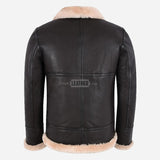 WESTLEIGH B3 Sheepskin Aviator Jacket Brown & Beige