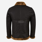 WESTLEIGH B3 Sheepskin Aviator Jacket Brown & Ginger
