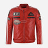 ASTRYX SIZMA Men's Leather Racer Jacket
