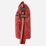 ASTRYX SIZMA Men's Leather Racer Jacket