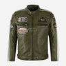 ASTRYX SIZMA Men's Leather Racer Jacket
