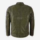 ASTRYX SIZMA Men's Leather Racer Jacket