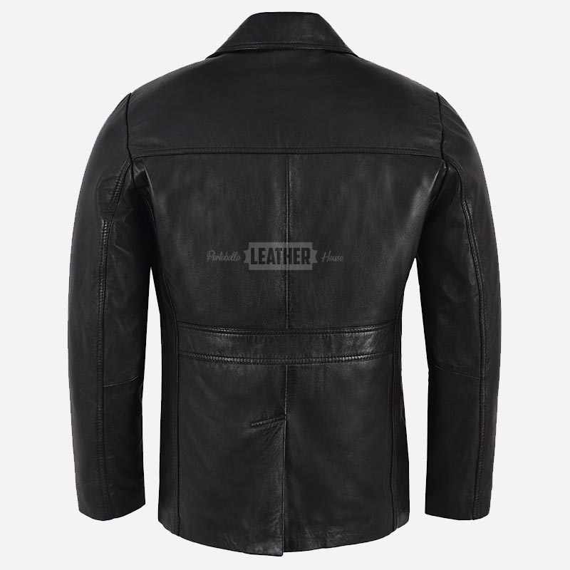 VARGARD Leather Military Style Coat