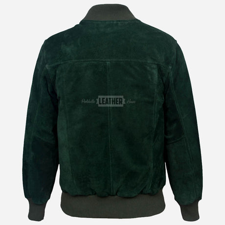 PRESCOTT Men's Suede Flight Bomber Jacket