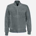PRESCOTT Men's Suede Flight Bomber Jacket