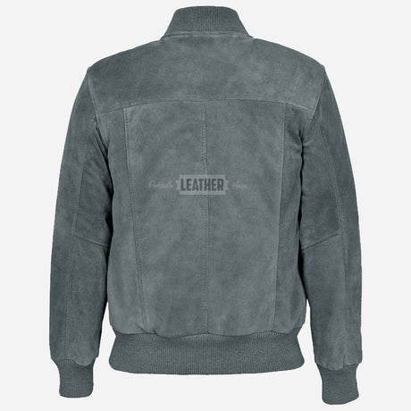 PRESCOTT Men's Suede Flight Bomber Jacket