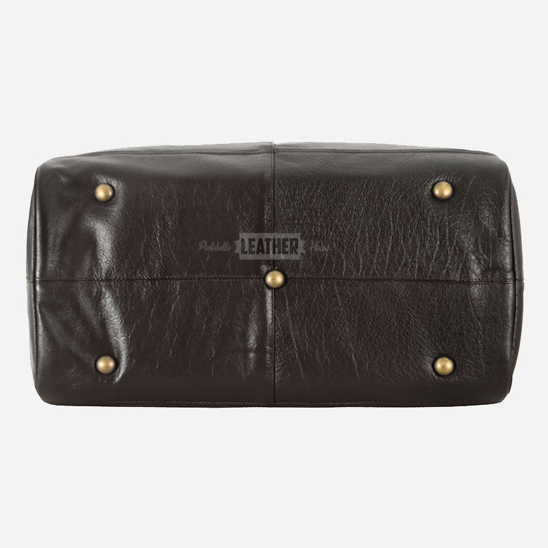 VENTURIST Medium Leather Holdall Brown