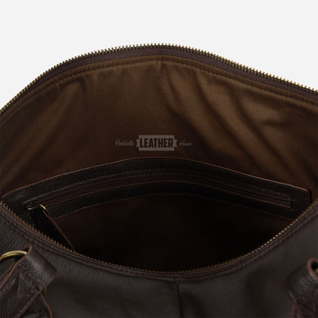 VENTURIST Medium Leather Holdall Brown