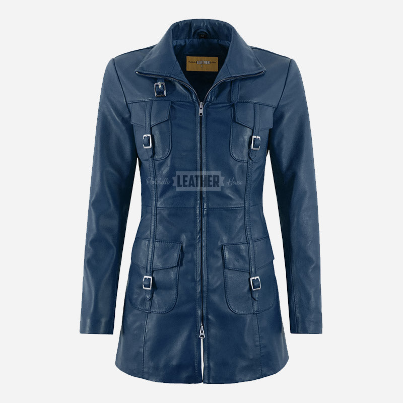CHANTEL Women's Leather Coat