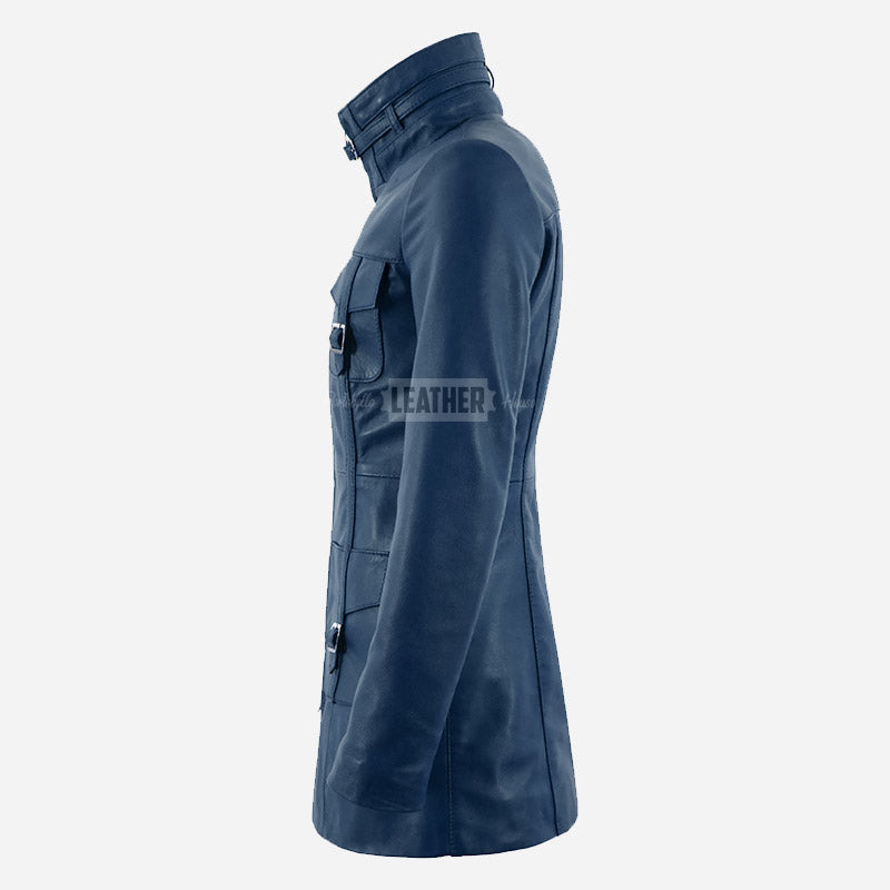 CHANTEL Women's Leather Coat
