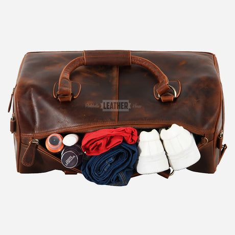 VENTURIST Medium Vintage Leather Holdall
