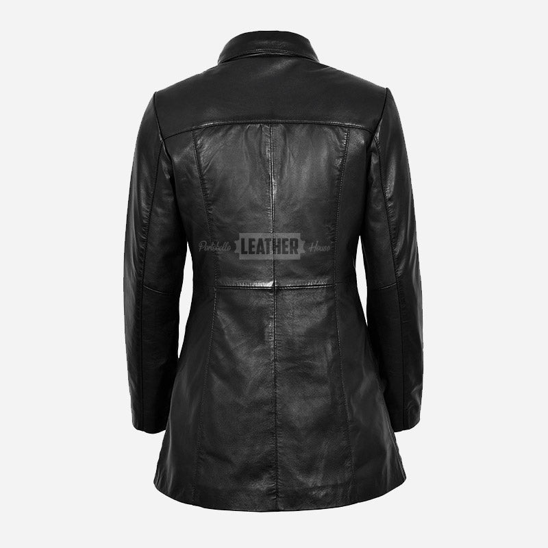 CHANTEL Women's Leather Coat
