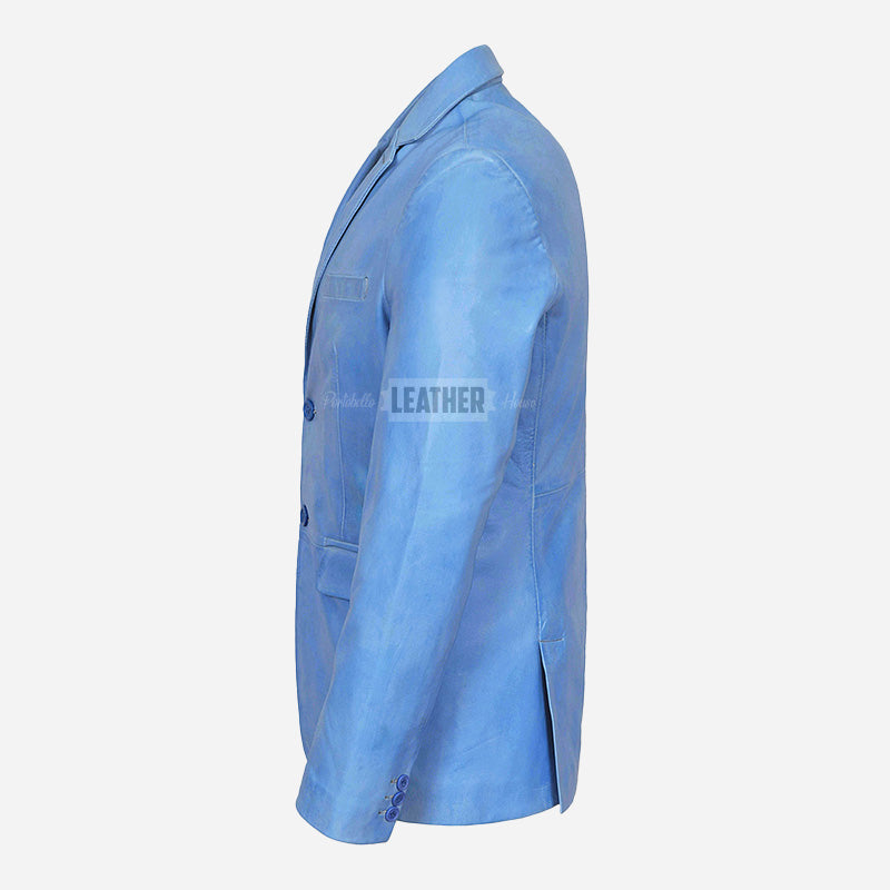 MALRIN Men's Leather Blazers