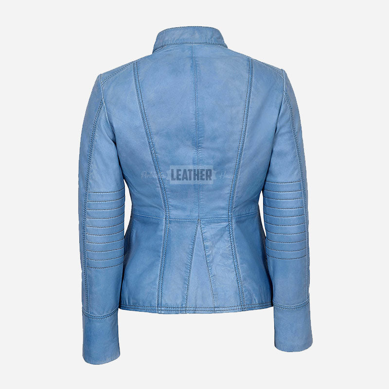 AERYNIX Women's Studded Leather Jacket
