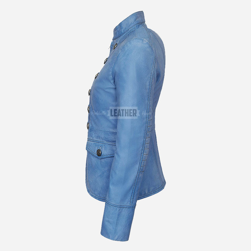 AERYNIX Women's Studded Leather Jacket