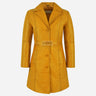 VIONNA Women's 3/4 Length Leather Coat
