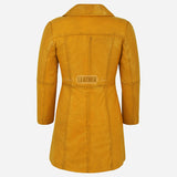 VIONNA Women's 3/4 Length Leather Coat
