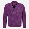 DAVIES Men’s Suede Biker Jacket