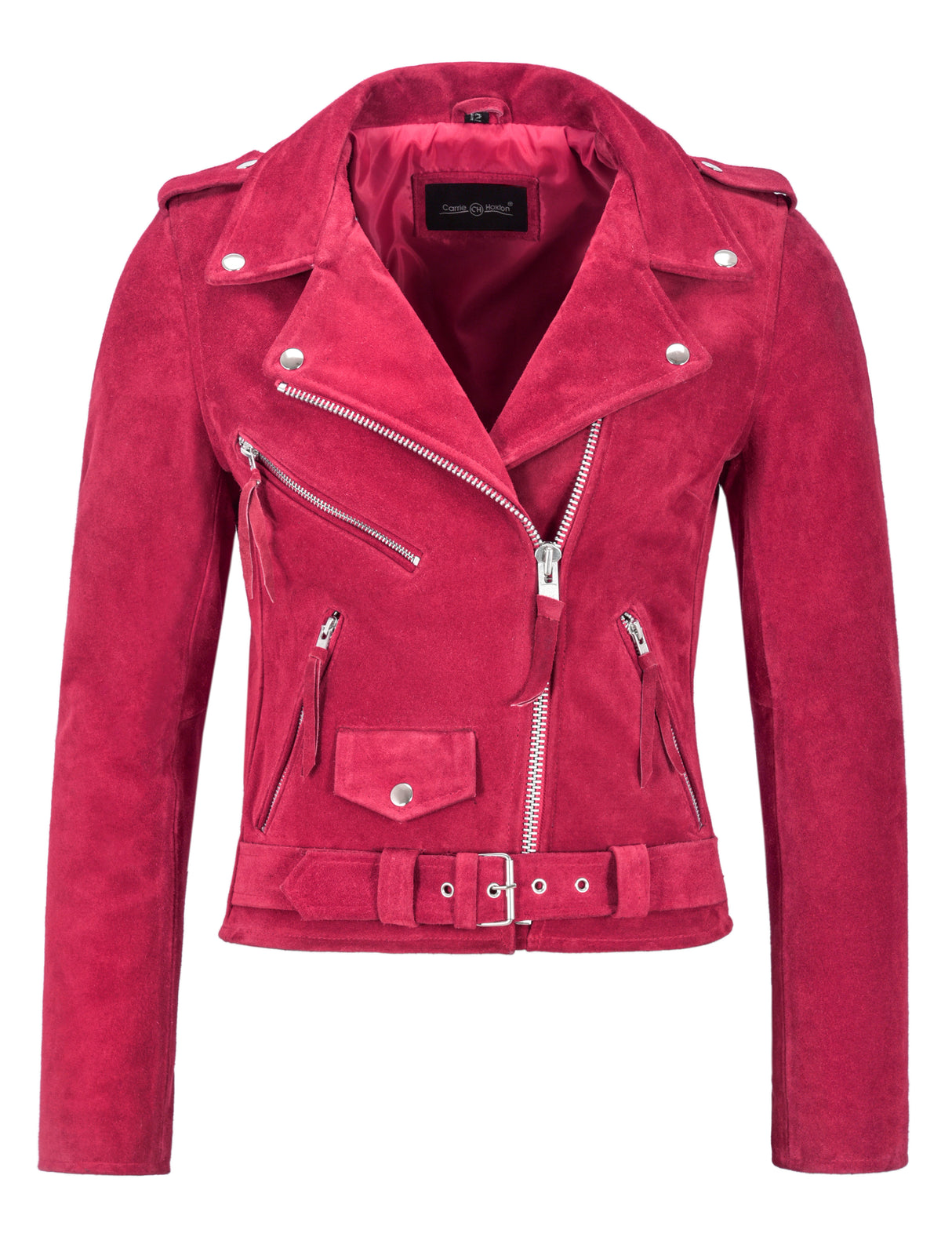 ASTRAE Women’s Suede Biker Jacket