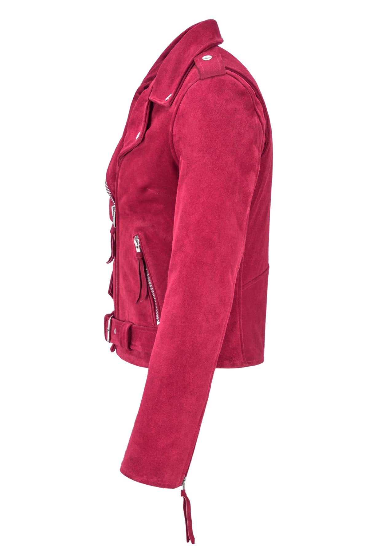 ASTRAE Women’s Suede Biker Jacket