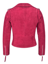 ASTRAE Women’s Suede Biker Jacket