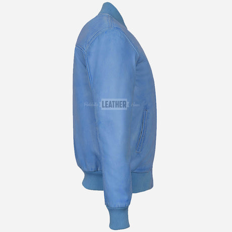 HOUSTON MA-1 Leather Bomber Flight Jacket