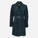 VIONNA Women's 3/4 Length Suede Coat