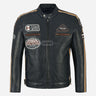 ASTRYX SIZMA Men's Leather Racer Jacket