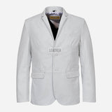 MALRIN Men's Leather Blazer