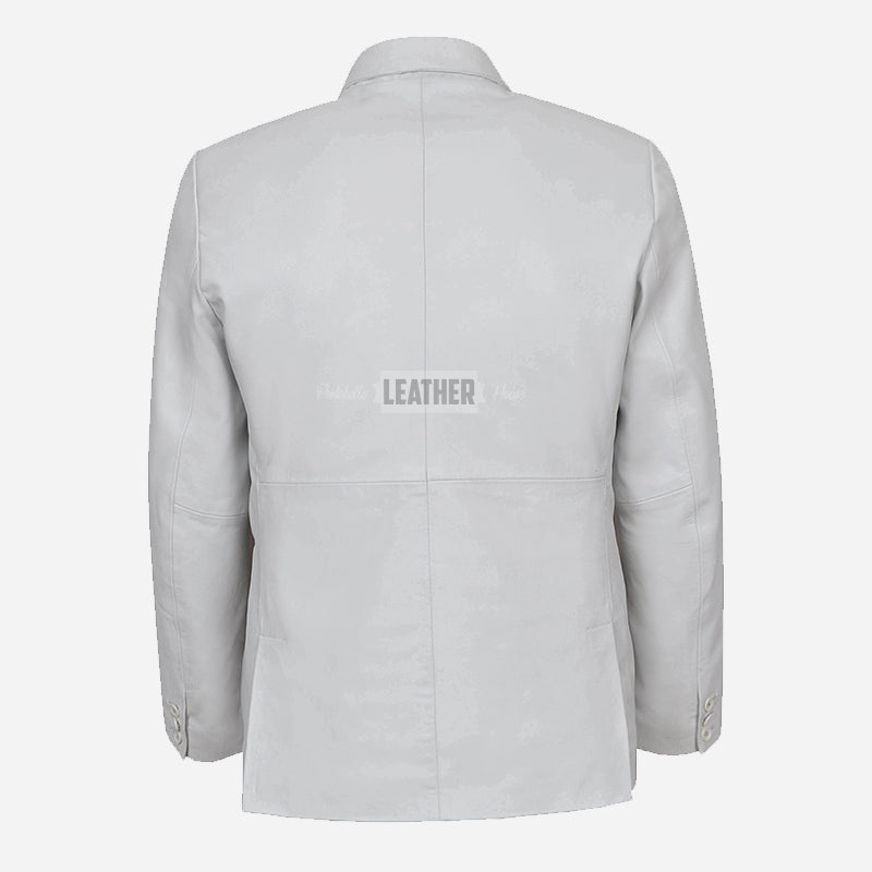MALRIN Men's Leather Blazer