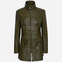 CHANTEL Women's Leather Coat