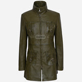 CHANTEL Women's Leather Coat