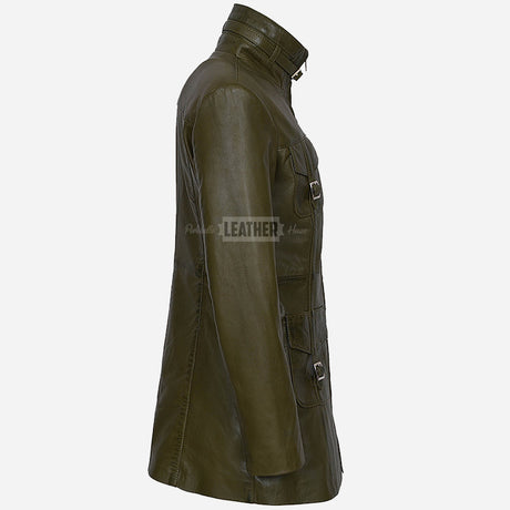 CHANTEL Women's Leather Coat