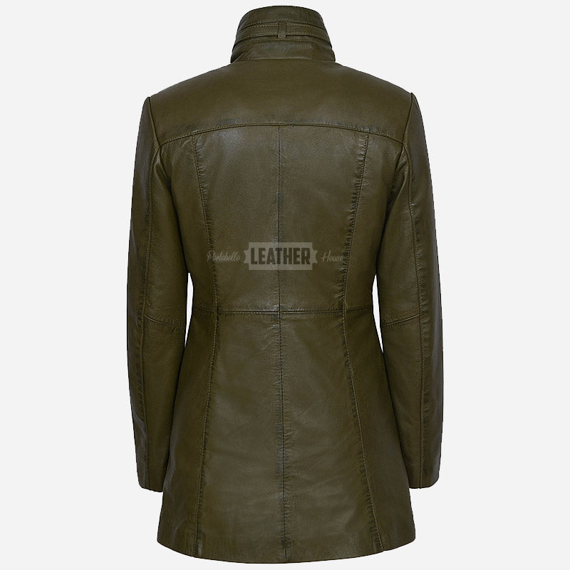 CHANTEL Women's Leather Coat