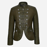 AERYNIX Women's Studded Leather Jacket