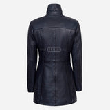 CHANTEL Women's Long Leather Jacket